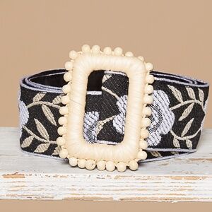 POL | Accessories | Pol Floral Embroidered Wood Beaded  display picture 3